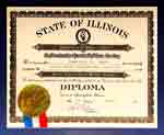 Illinois National Guard Military Academy Diploma